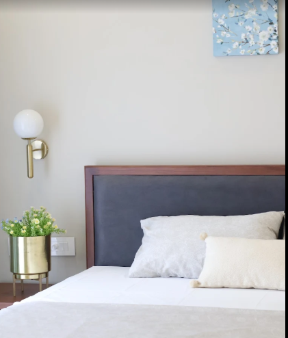 Walnut & Linen Bedside