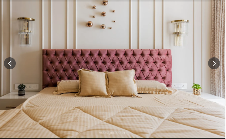 Rose Tufted Master Bedroom