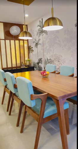 Tropical Mural Dining Room